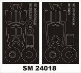 Montex SM24018 TYPHOON Ib CAR DOOR AIRFIX 1/24