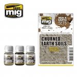 AMMO of Mig Jimenez 7441 CHURNED EARTH SOILS 3x35ml