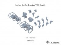E.T. Model P35-268 Lights Set for Russian T-55 Family ( 3D Print ) 1/35