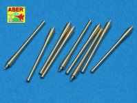 Aber 350L-40 Set of 9 pcs 152mm barrels for ships Richeulieu, Jean Bart, La Galissonniere clas crusier (1:350)