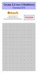 Omask 80066 Circles 5,0 mm (130x90mm) Oramask foil