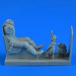 Aerobonus 320132 USAAF WWII Pilot with ej. seat for P-51D Mustang for Hasegawa/Trumpeter 1/32