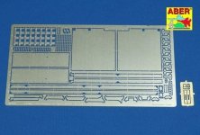 Aber 16004 Front fenders for Tiger I, Aufs.E - Early /Late version (1:16)