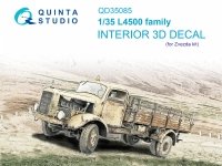 Quinta Studio QD35085 L4500 family 3D-Printed & coloured Interior on decal paper (Zvezda) 1/35