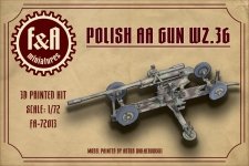F&A Miniatures FA-72013 WZ.36 AA Gun 1/72