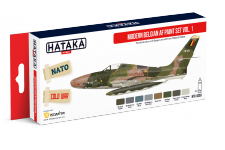 Hataka HTK-AS59 Modern Belgian AF paint set vol. 1 (8x17ml)