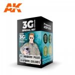 AK Interactive AK11761 US MODERN PILOT UNIFORM COLORS 4x17 ml