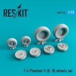 RESKIT RS72-0064 F-4 (B,N) PHANTOM II WHEELS SET 1/72