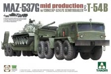 Takom 5013 MAZ-537G mid production with CHMZAP-5247G Semitrailer & T-54B 1/72