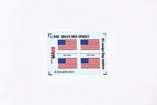 Eduard 3DL53002 US ensign flag modern SPACE 1/350