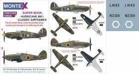 Montex K48290 HURRICANE I EARLY 1/48