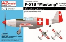 AZmodel AZ7514 P-51B Mustang Foreign services 1/72