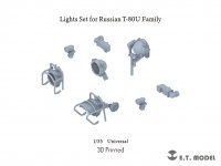 E.T. Model P35-275 Lights Set for Russian T-80U Family 1/35