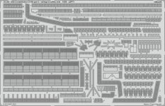 Eduard 53283 USS Constellation CV-64 part 3 - railings & safety nets TRUMPETER 1/350