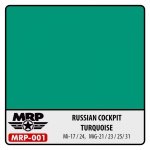 MR. Paint MRP-001 Russia Turquoise cockpit Mi-17/24, MIG-21/23/25/31 30ml