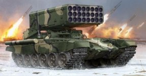Trumpeter 05582 Russian TOS-1A Multiple Rocket Launcher (1:35)