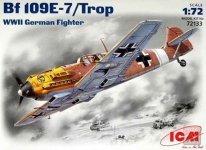 ICM 72133 Bf 109E-7/Trop WWII German Fighter (1:72)