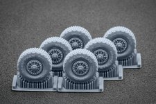 ScaleX WM 72002S Himars Sagged wheel set (for Foreart, Meng) 1/72