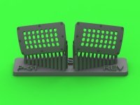 Master AM-32-139 P-51 Mustang - pokrywa wlotu powietrza do gaźnika - typ standardowy z otworami (do modelu Revell) 1/32