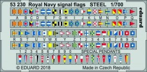Eduard 53230 Royal Navy signal flags STEEL 1/700