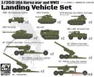  AFV Club SE73517 USA Korean War and WWII Landing Vehicle Set  1/350