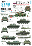 Star Decals 35-C1003 TO (Teritorialna Obramba). M36B2 Jackson. T-55A (polish), T-55A (russian), M-84, BTR-50PK 1/35