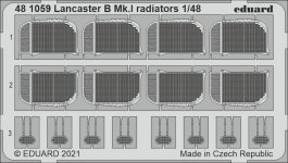 Eduard 481059 Lancaster B Mk.I radiators HK Models 1/48