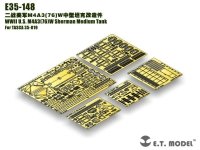 E.T. Model E35-148 WWII U.S. M4A3(76)W Sherman Medium Tank (For TASCA 35-019) (1:35)