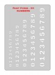 Paint Forge PFST011M STENCIL - NUMBERS