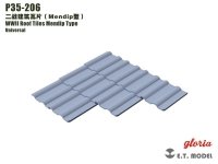 E.T. Model P35-206 WWII Roof Tiles Mendip Type 1/35 ( dachówki )