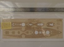 Wood Hunter W35071 HMS Dreadnought 1915 wooden deck for TRUMPETER 05329 1/350