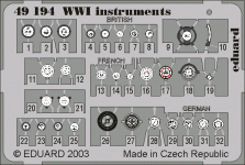 Eduard 49194 WWI Instruments 1/48
