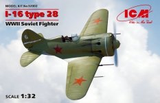 ICM 32002 I-16 type 28 WWII Soviet Fighter 1/32