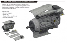 Eduard 672400 Bf 109G-10 Mtt Regensburg Engine EDUARD 1/72