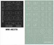 Montex MM48378 SPITFIRE IX EDUARD 8281 1/48