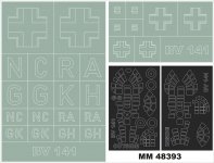 Montex MM48393 BV-141 HOBBY BOSS 81728 1/48
