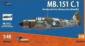 Dora Wings 48039 Marcel-Bloch MB.151 Hellenic AF / Luftwaffe 1/48