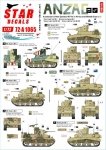 Star Decals 72-A1065 ANZAC # 2. New Zealand and Australian tanks and AFVs in Africa and Middle East WW2. 1/72