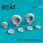 RESKIT RS72-0287 Hawker Hurricane wheels set early type 1/72