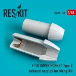 RESKIT RSU48-0150 F-18 Super Hornet Type 2 exhaust nozzles for MENG kit 1/48