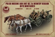 F&A Miniatures FA-35031B WZ.36 Taczanka piechoty (z figurkami i końmi) 1/35