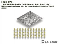 E.T. Model ER35-022 ER35-022 WWII German Large Conical Bolts For Elefant/Ferdinant/Sturmtiger/Tiger (P) 1/35