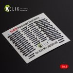 KELIK K48115 Passenger Seat Belts for MH-60/UH-60 Black Hawk - interior 3D decals for ICM kit 1/48