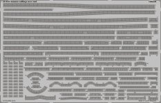 Eduard 53073 Yamato railings - new tool 1/350 Tamiya