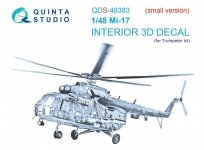 Quinta Studio QDS-48383 Mi-17 3D-Printed & coloured Interior on decal paper (Trumpeter) (Small version) 1/48