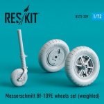 RESKIT RS72-0339 BF-109E WHEELS SET (WEIGHTED) 1/72
