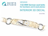 Quinta Studio QR32029 WWI German seats Belts for bombers 1/32