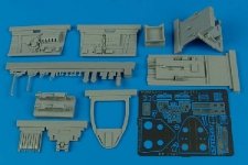 Aires 2107 Kawasaki Ki61-I cockpit set 1/32 Hasegawa