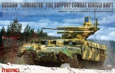 Meng Model TS-010 RUSSIAN TERMINATOR FIRE SUPPORT COMBAT VEHICLE BMPT w/KMT-8 (1:35)