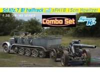 Dragon 6918 Sd.Kfz 7 8ton Halftrack mit sFH18 15cm Howitzer 1/35